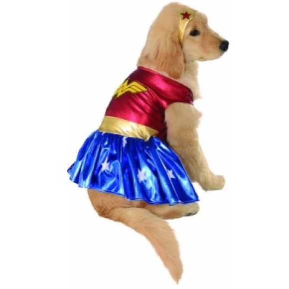 Wonder Woman Dog Costume - Picture 1 of 3